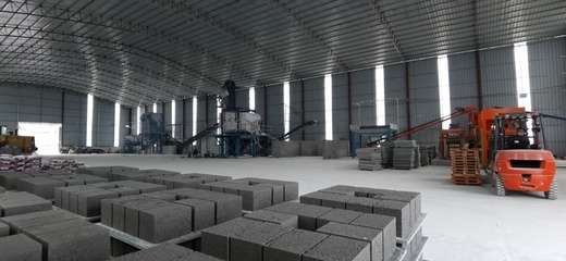 廣西一家人造崗石企業 固廢綜合循環利用項目試產